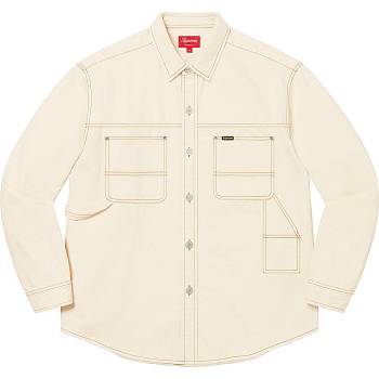 Beige Supreme Denim Painter Shirts | Supreme 240ZG